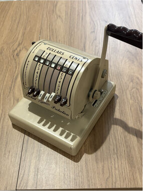 Vintage Paymaster X-550 Check Writer Embosser Chicago USA Retro Office Beauty